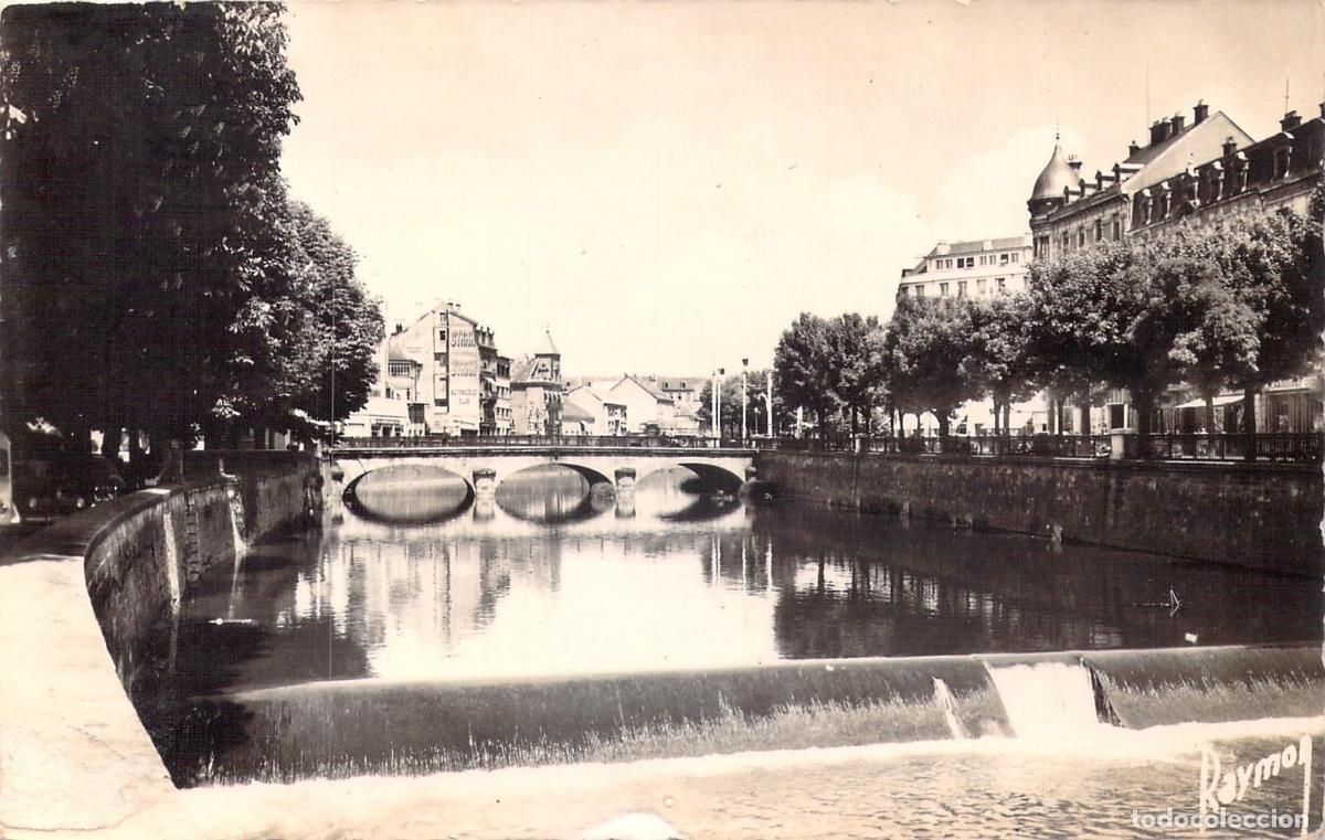 Postales: Postal de Belfort: El Vertedero de la Savoureuse y Puente