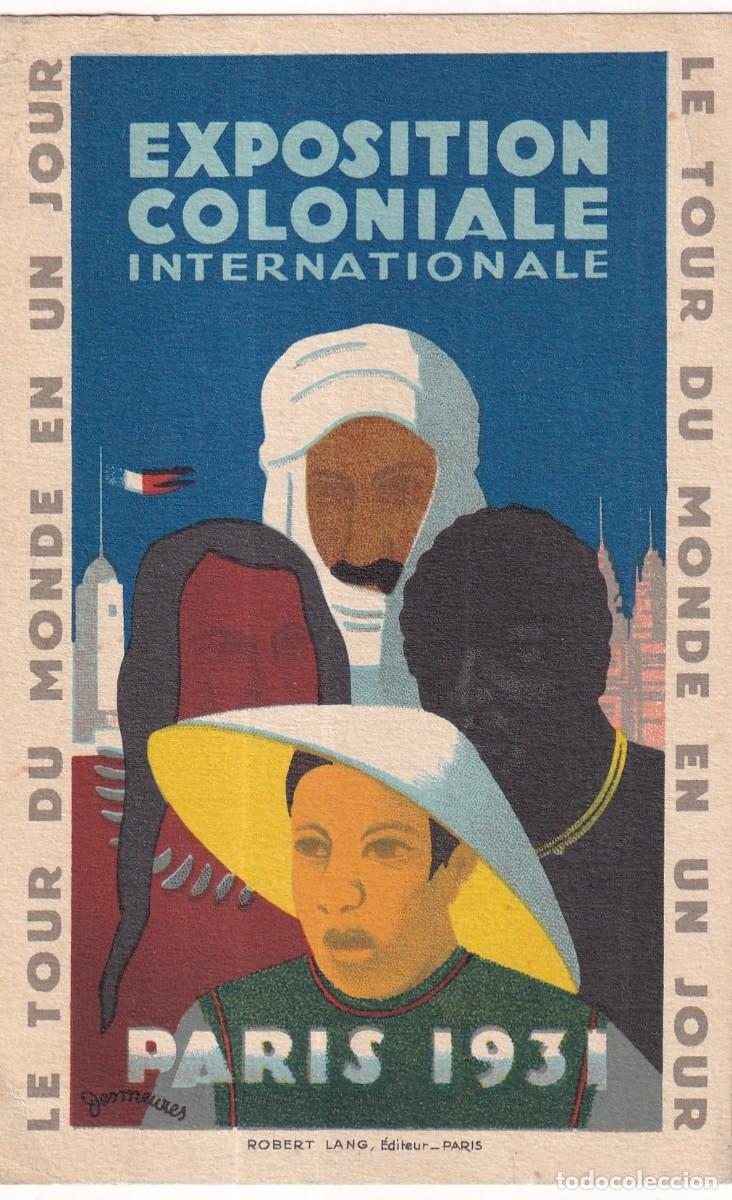 Postkarten: Exposition Coloniale Internationale Paris 1931 Robert Lang. Le tour du monde en un jour. Escrita.