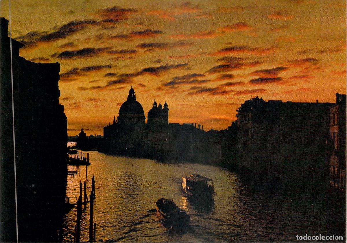 Postales: Postal Amanecer en el Gran Canal de Venecia Italia