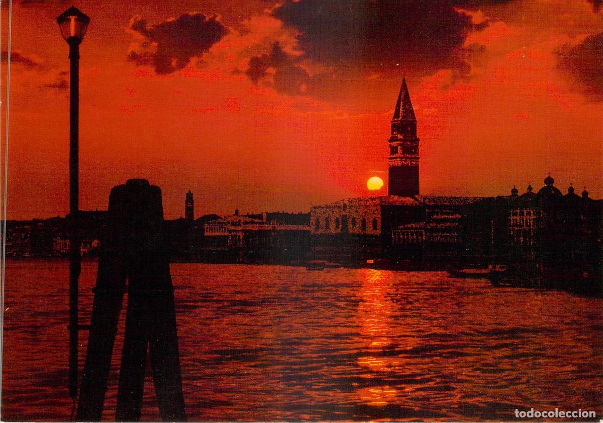 Postales: Postal de Atardecer en la Cuenca de San Marcos, Venecia