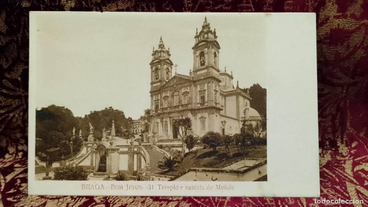 Postales: Braga Bom Jesus-31 Templo e Cascata de Mois&eacute;s Antigo Postal