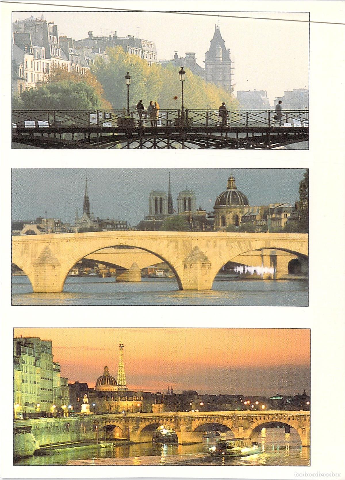 Postales: Postal de los Puentes del R&iacute;o Sena en Par&iacute;s, Francia
