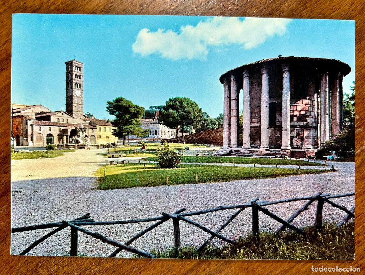 Postcards: POSTAL ROMA ITALIA CHIESA DI SANTA MARIA COSMEDIN E TEMPLO DI VESTA - VINTAGE - SIN CIRCULAR