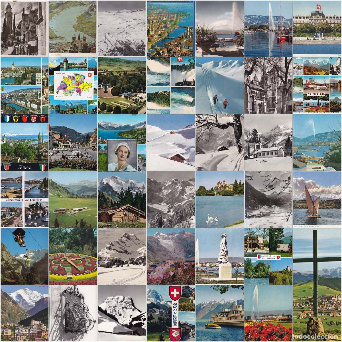 Postales: LOTE 40 POSTALES DE SUIZA MODERNAS. ALGUNAS NO CIRCULADAS.