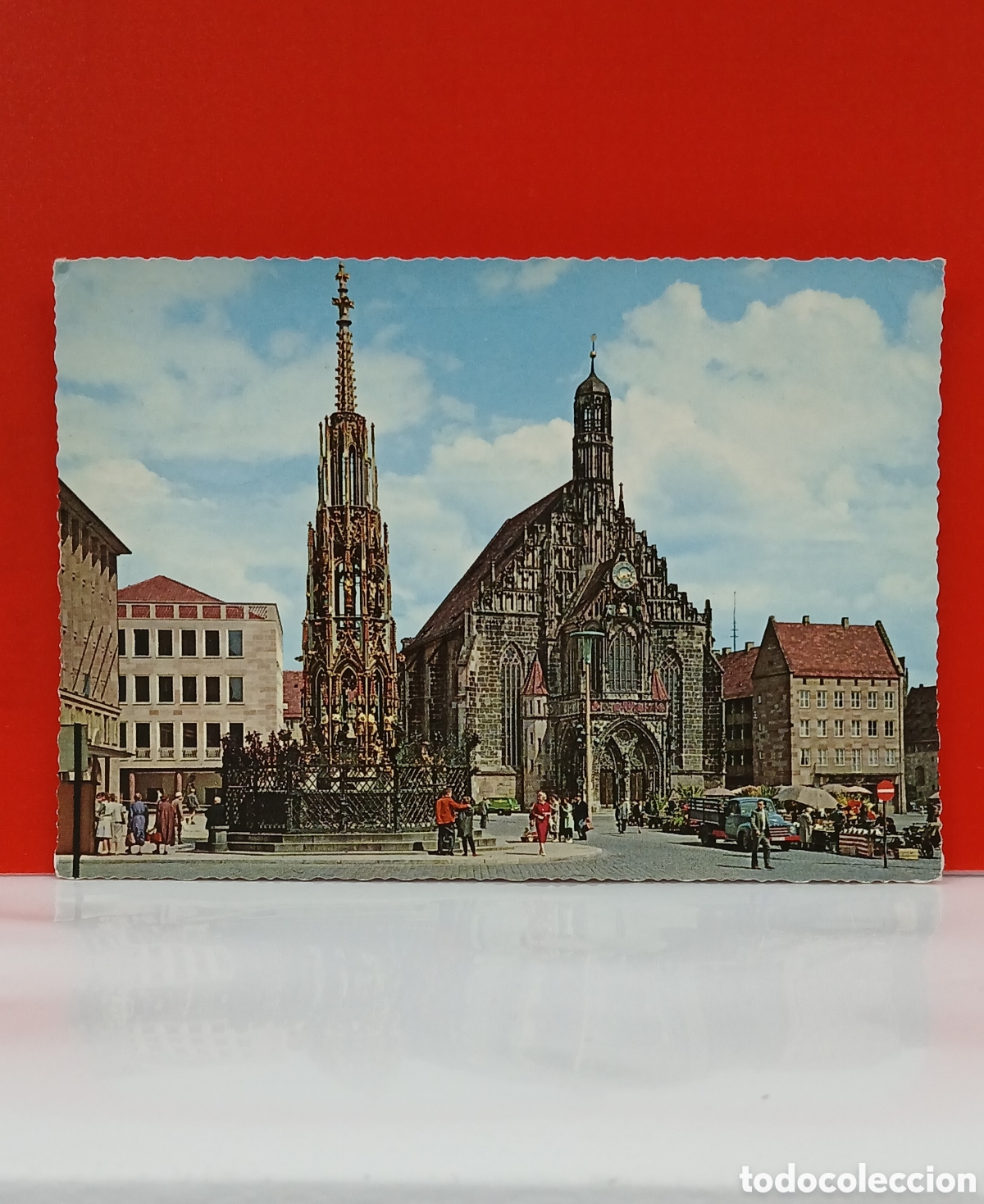 Postales: POSTAL ANTIGUA N&Uuml;RNBERG &rdquo;HAUPTMARKT&rdquo; 1964