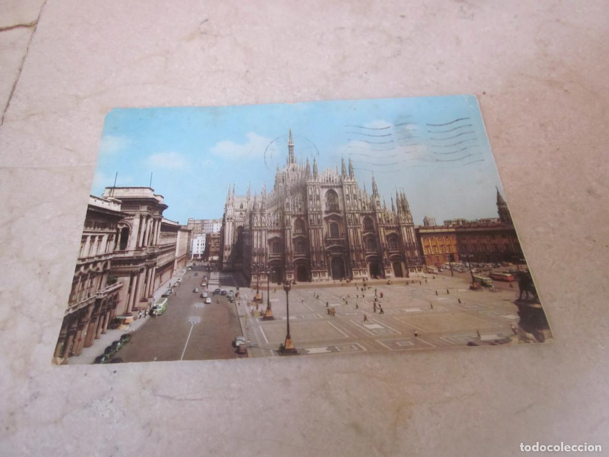 Postales: POSTAL ESCRITA PLAZA DUOMO - MILANO - ITALIA - 1960