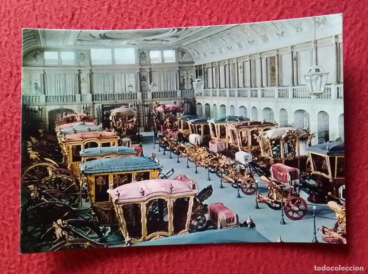 Postkarten: POSTAL POST CARD BILHETE MUSEU MUSEO NACIONAL DOS COCHES LISBOA PORTUGAL..CARROS CARRETAS..MUSEUM...
