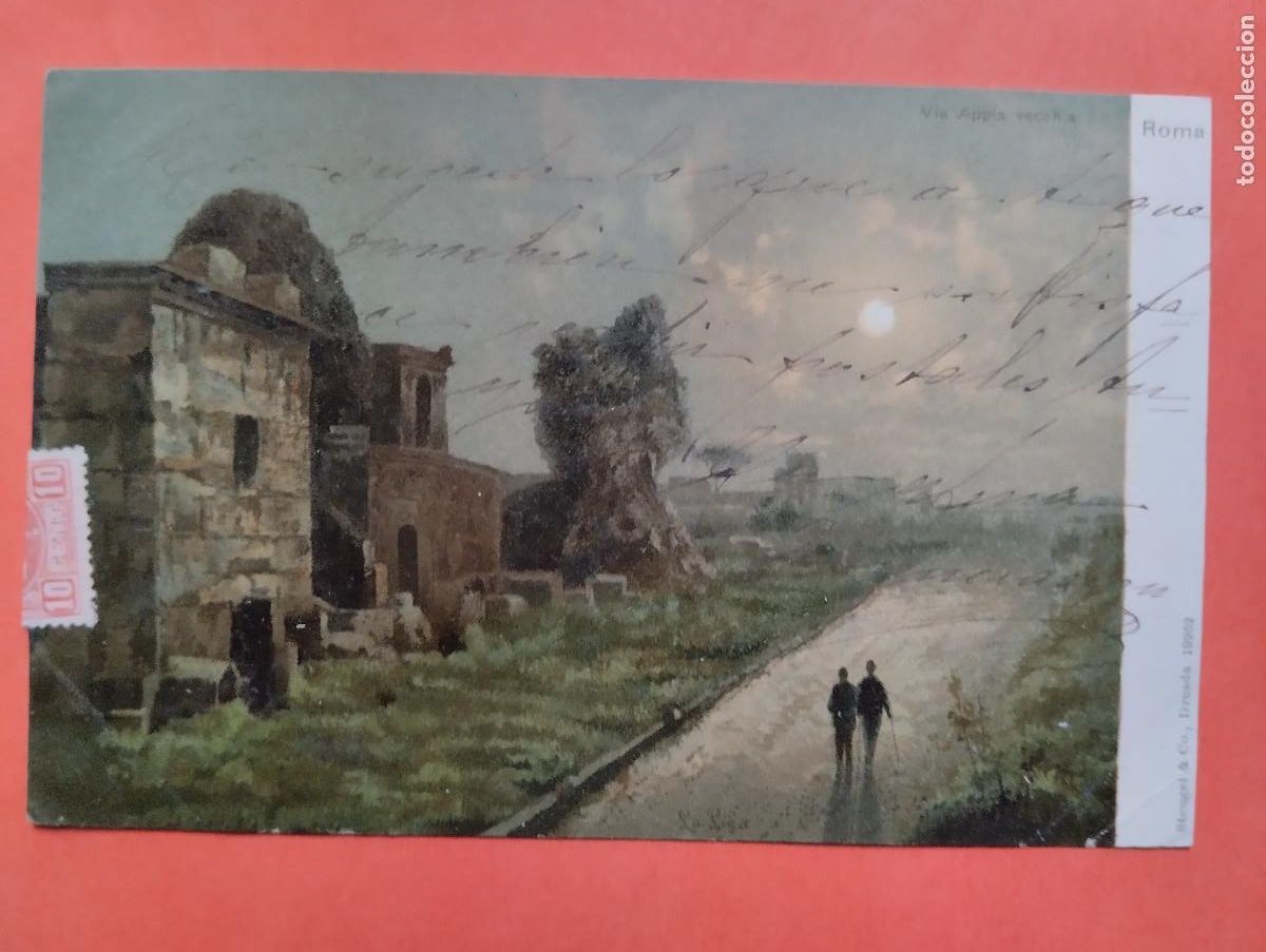 Cartoline: JHR - POSTAL ROMA. AL POETA HUESCA CRISTINO GASOS SAMITIER VER DESCRIPCION