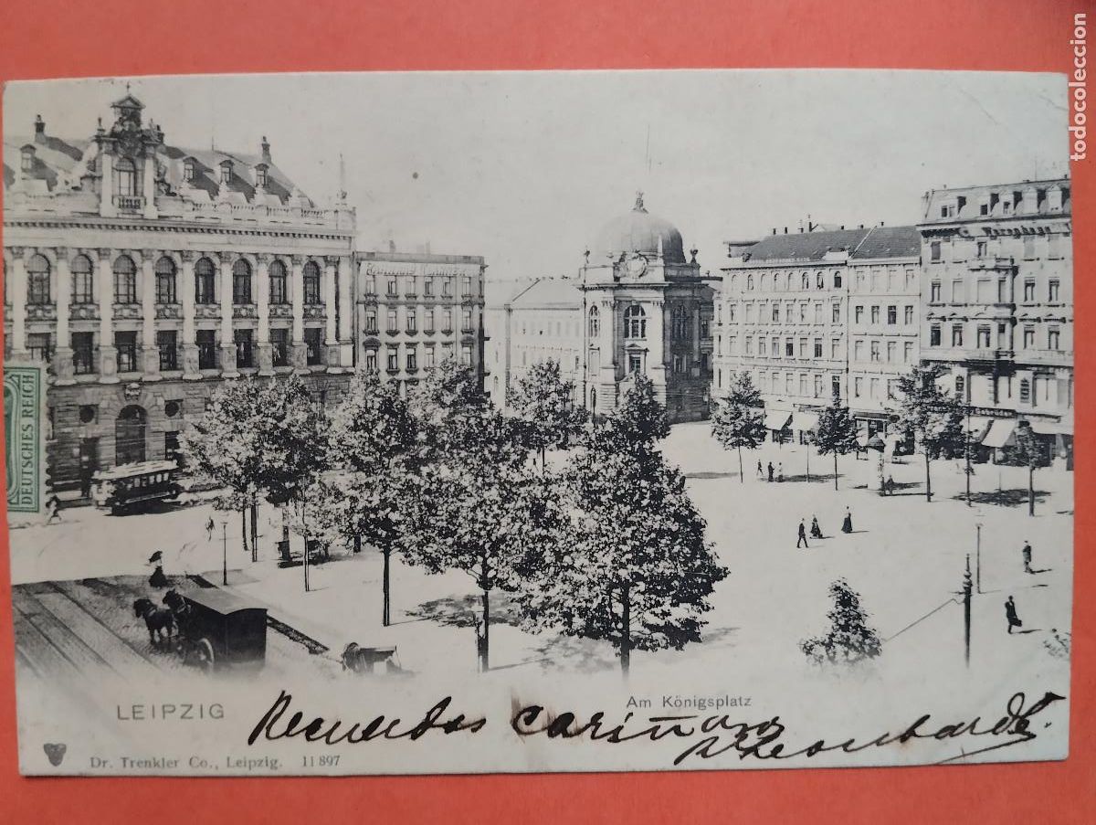 Postcards: JHR - POSTAL LEIPZIG ALEMANIA. AL POETA HUESCA CRISTINO GASOS SAMITIER VER DESCRIPCION