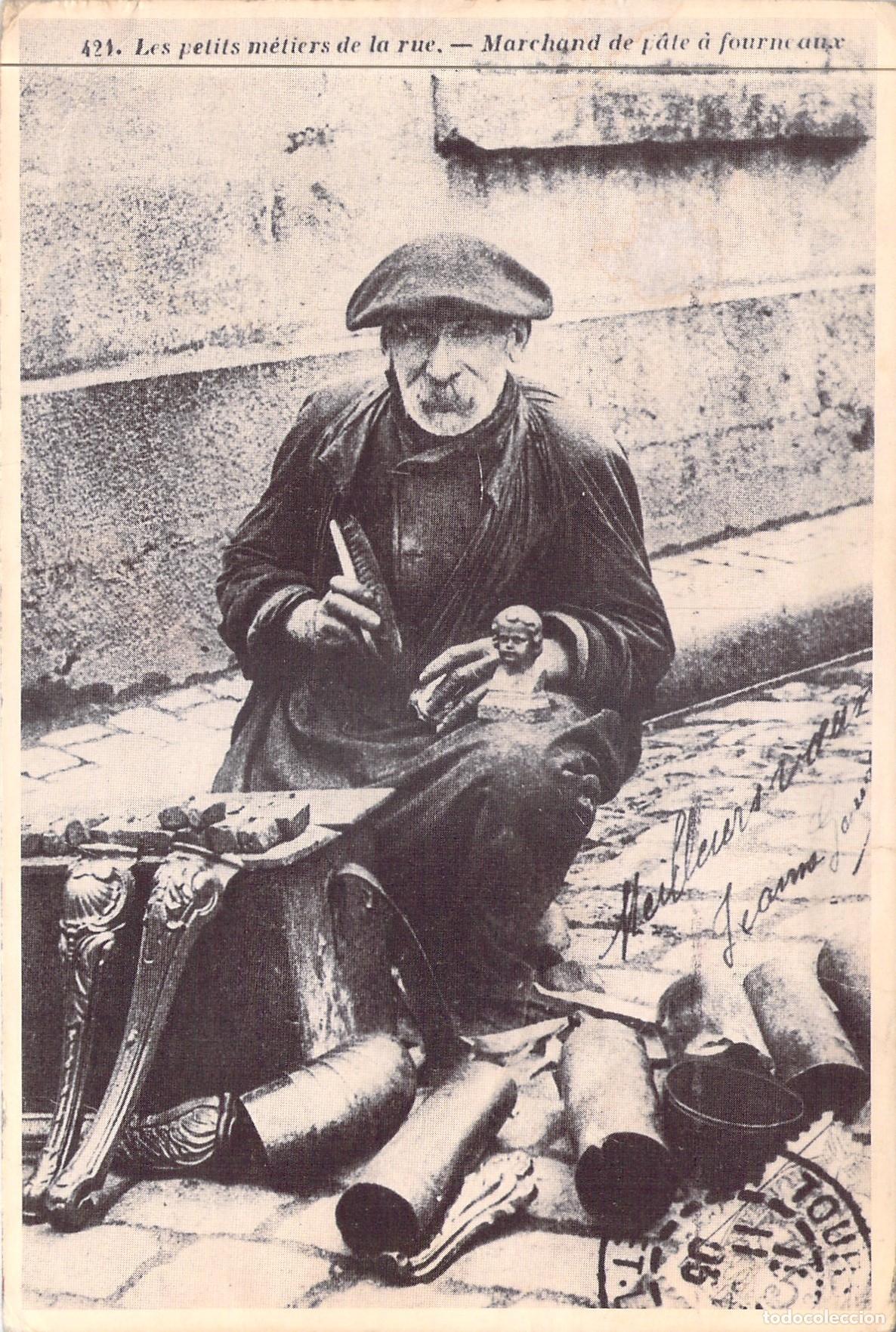 Postales: Postal Oficios de la Calle: Vendedor de Pasta para Hornos en Tours