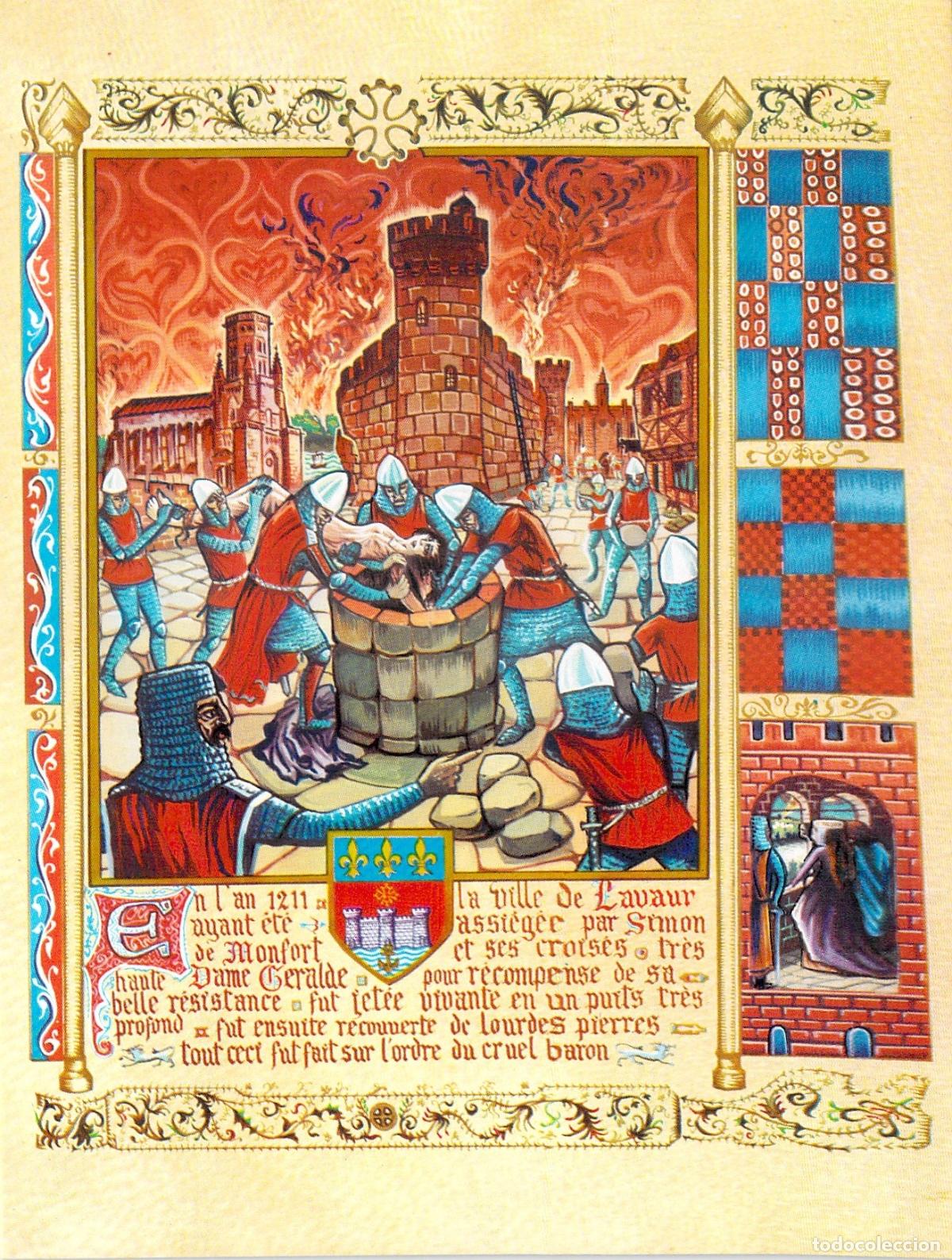 Postales: Postal Historia del Catarismo - Toma de Lavaur y Dama Giralda