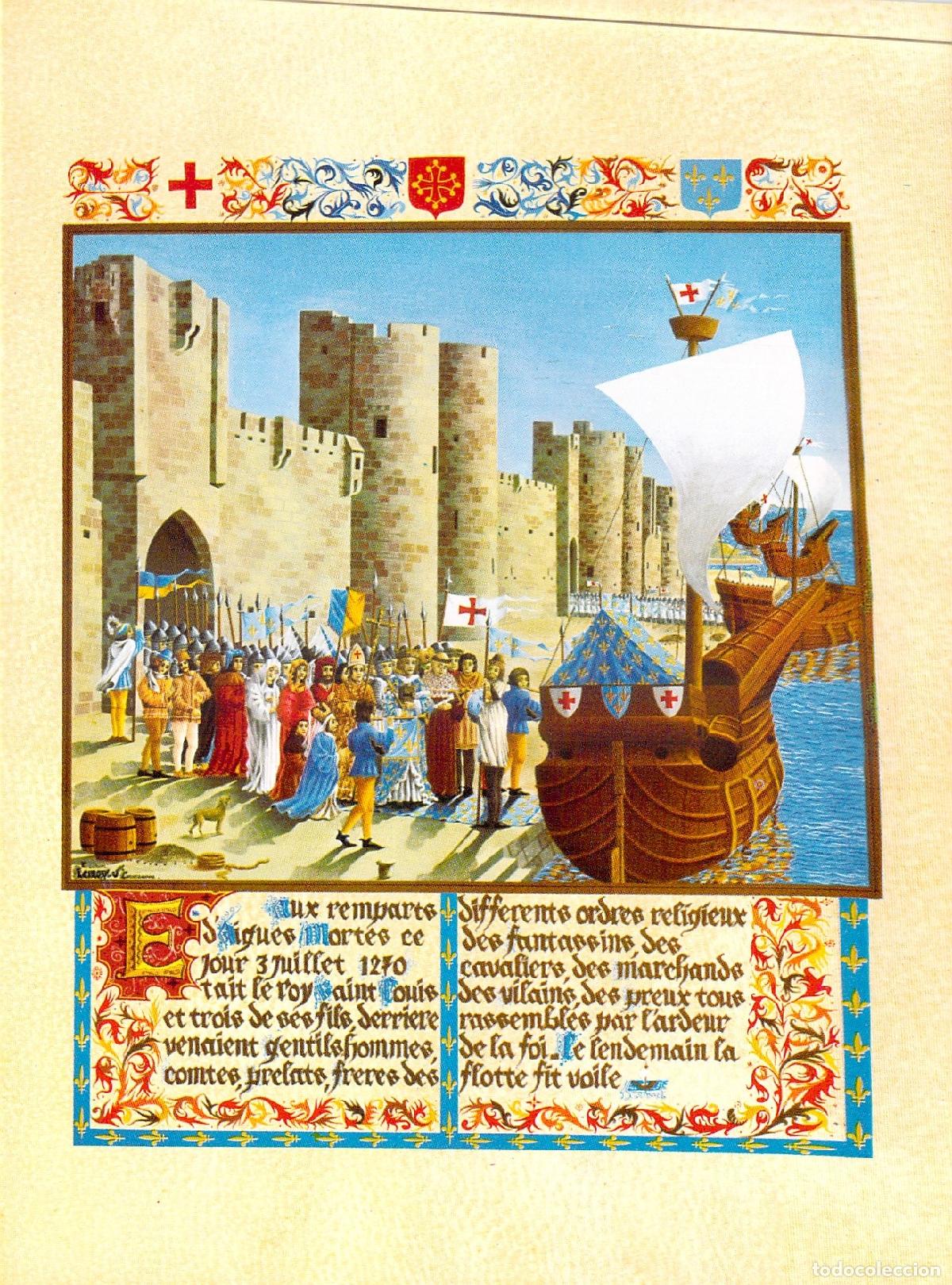 Postales: Postal de San Luis Embarcando para la Octava Cruzada en Aigues-Mortes