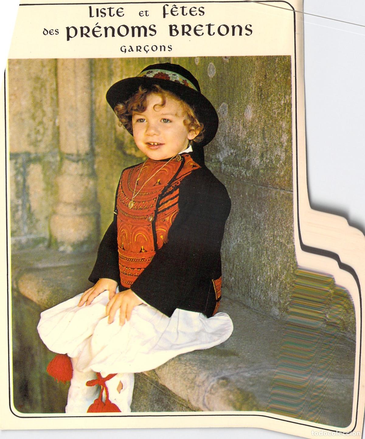 Postales: Postal de Quimper con Lista de Nombres Bretones para Ni&ntilde;os