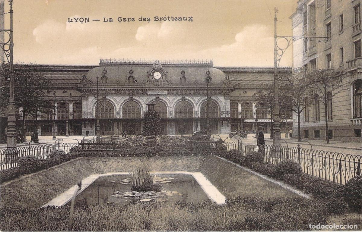 Postales: Postal de la Antigua Estaci&oacute;n Gare des Brotteaux en Lyon, Francia