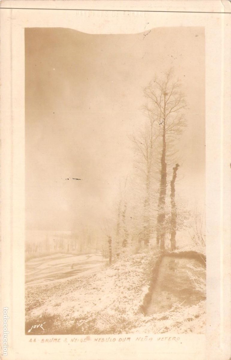 Postales: Postal Paisaje de Invierno Bruma y Nieve Limoges Francia