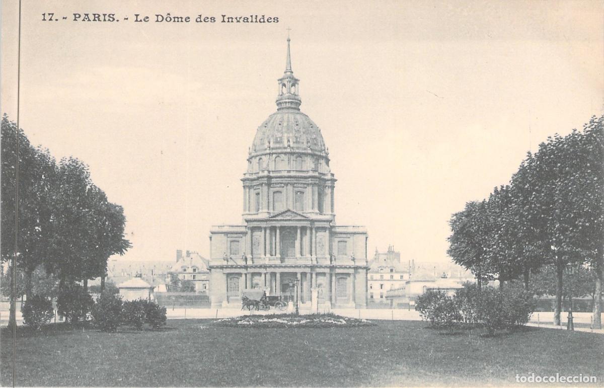 Cartoline: Tarjeta Postal de la C&uacute;pula de los Inv&aacute;lidos en Par&iacute;s