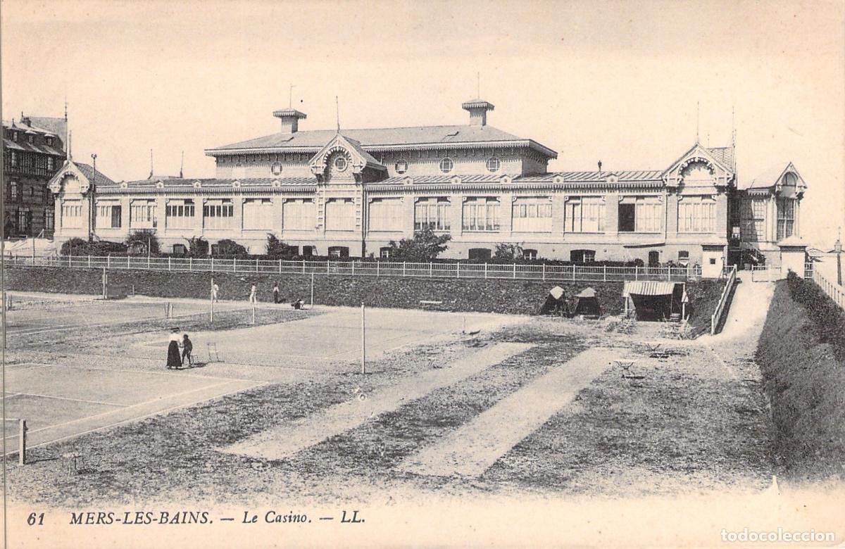 Cartoline: Postal de Mers-les-Bains - El Casino y Pistas de Tenis