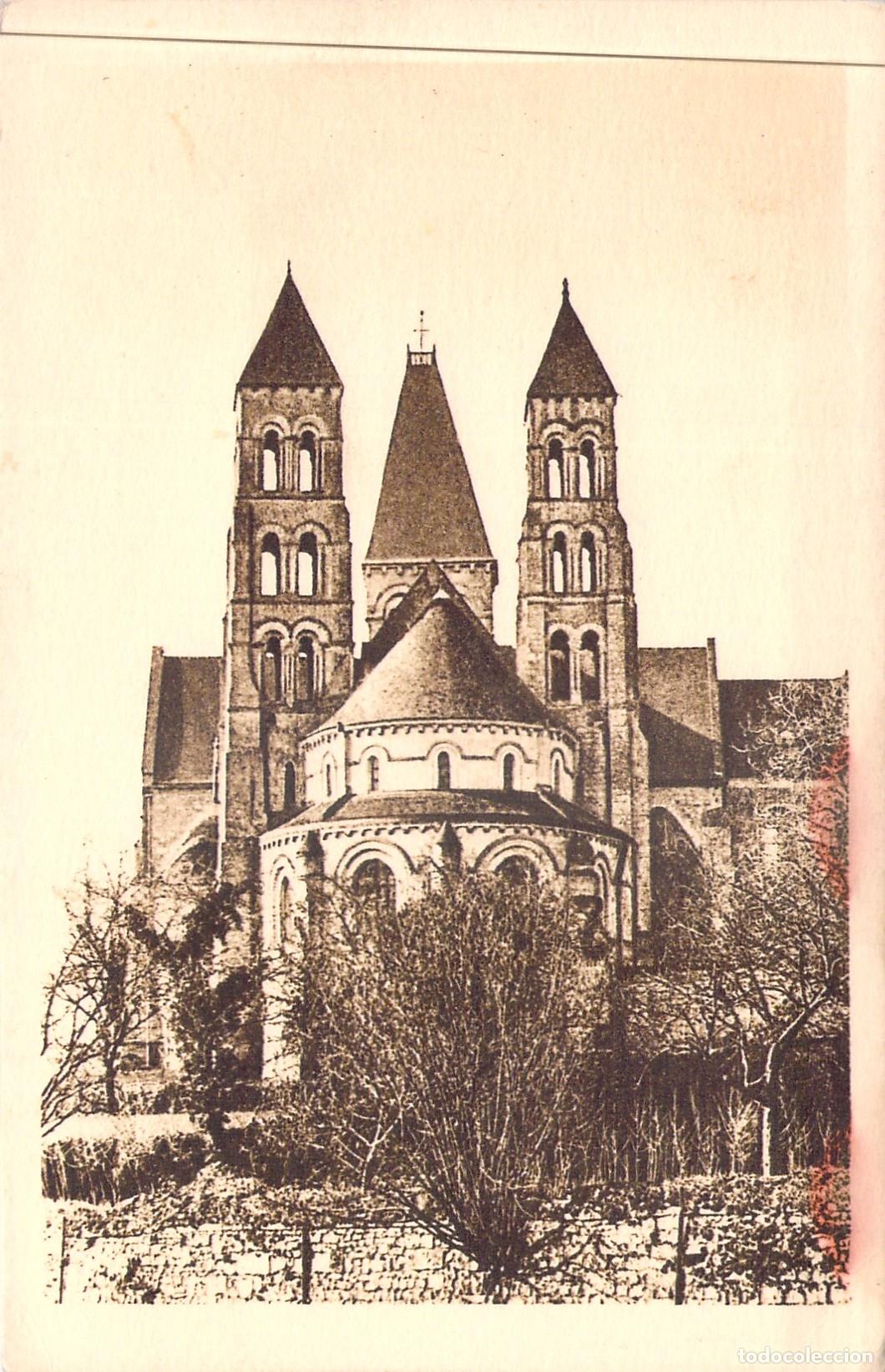 Postkarten: Postal de la Iglesia de Morienval, Oise, Francia - El &Aacute;bside