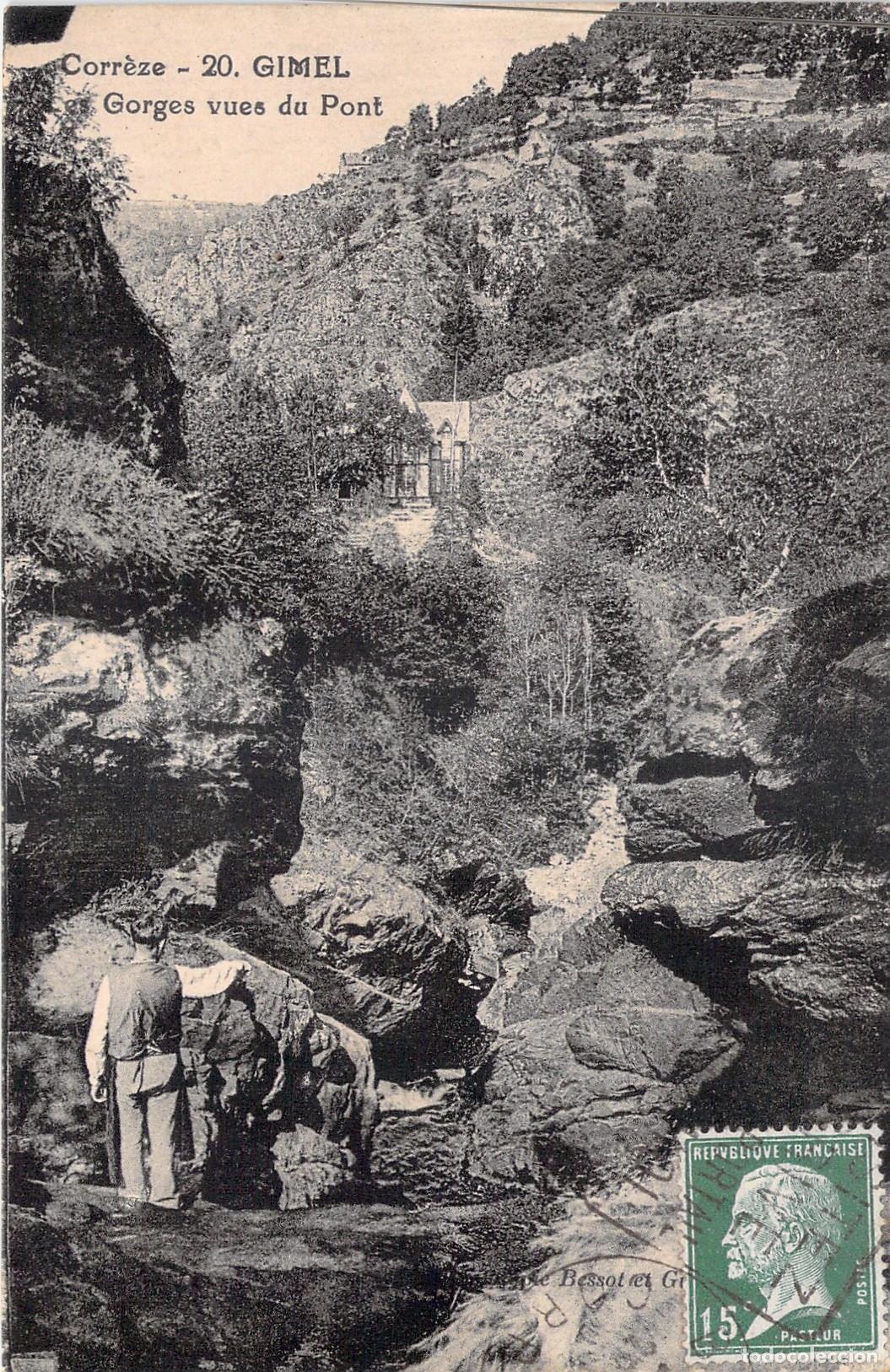 Postales: Postal de Gimel, Corr&egrave;ze - Vista de las Gargantas desde el Puente