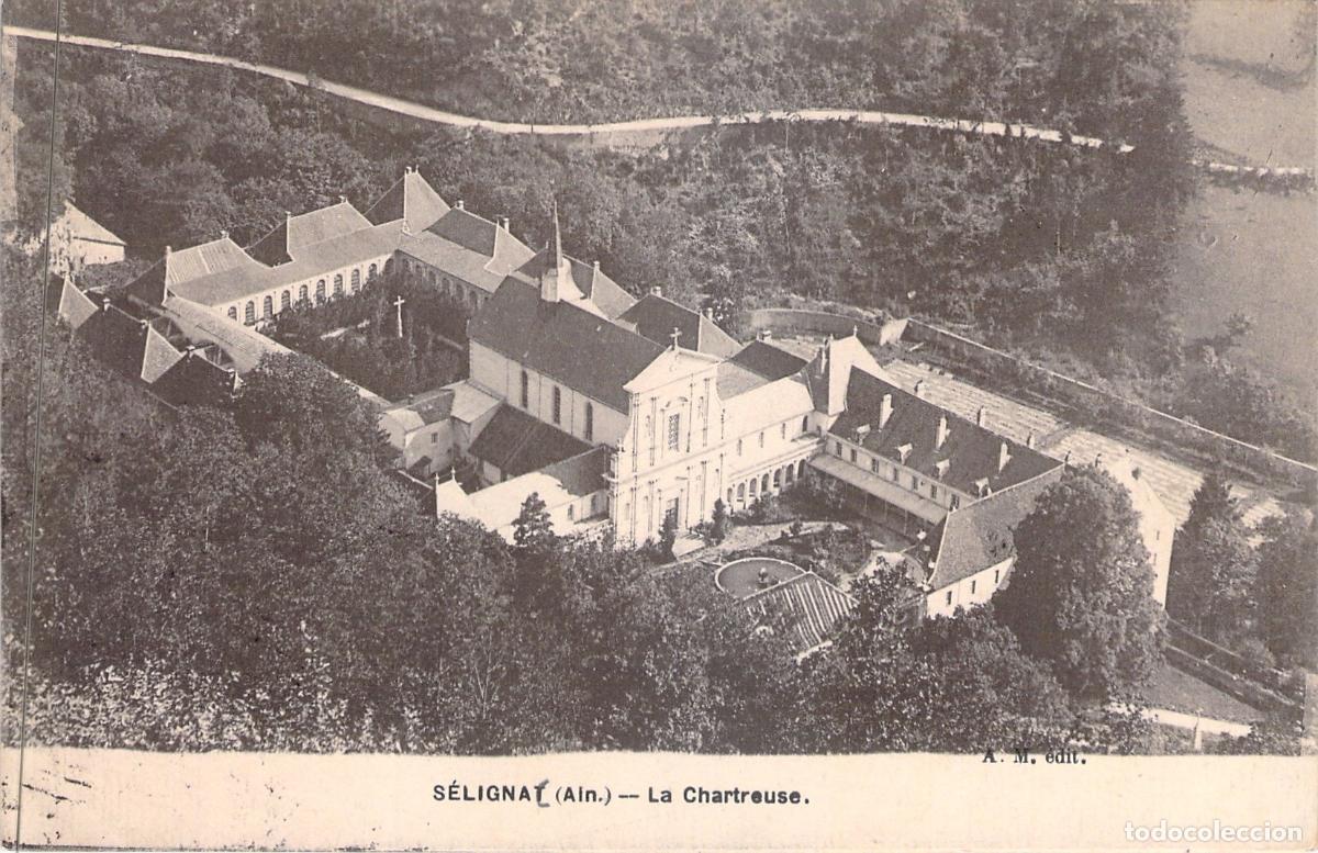 Postales: Postal de la Cartuja de S&eacute;lignat en Ain, Francia