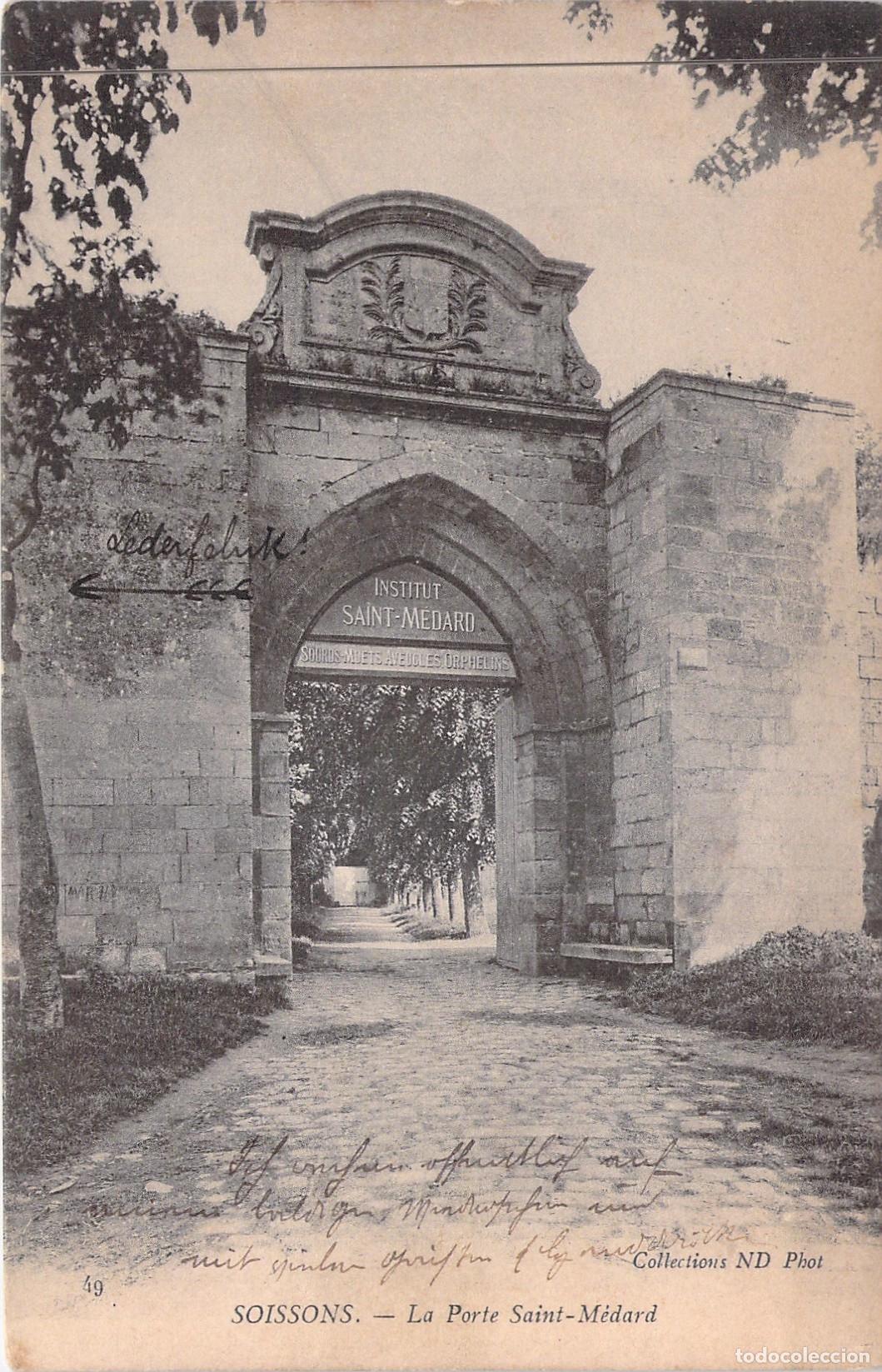 Postales: Postal de la Porte Saint-M&eacute;dard en Soissons, Francia