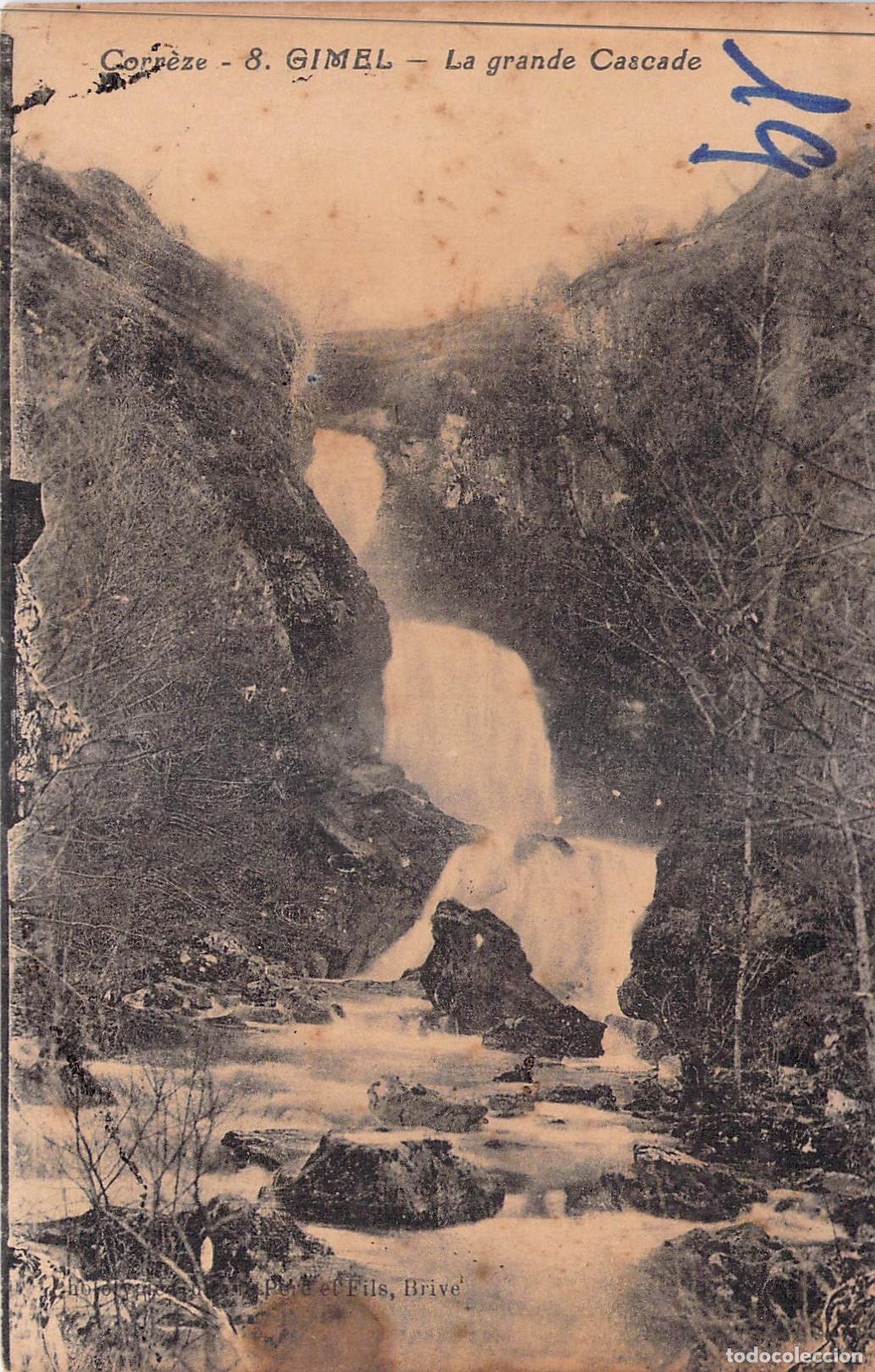 Postales: Postal Gimel-les-Cascades Corr&egrave;ze Francia La Gran Cascada