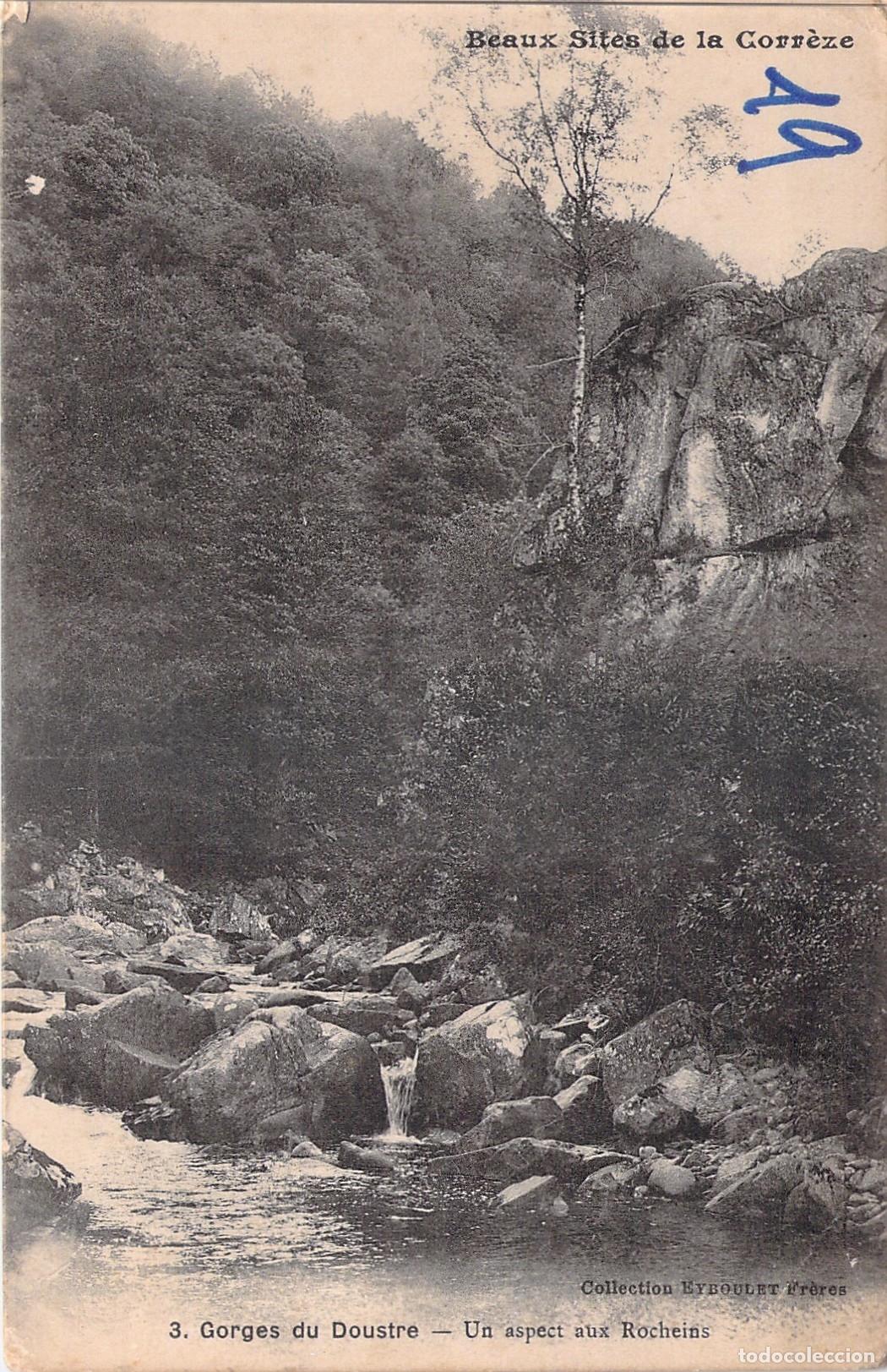 Postales: Postal Gorges du Doustre, Paisaje de Rocheins, Corr&egrave;ze, Francia