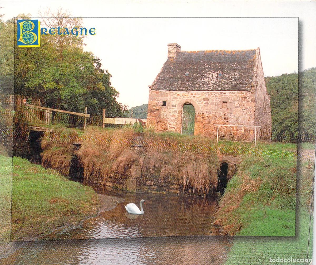 Postales: Postal de Morlaix, Molino de Marea en el Dourduff, Breta&ntilde;a