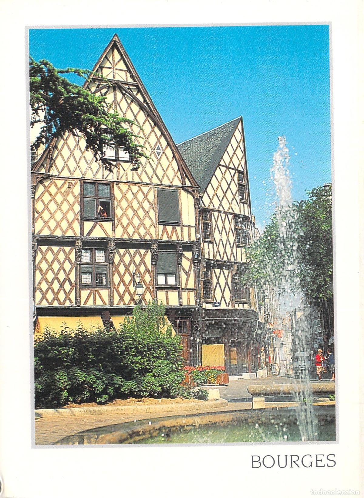 Postales: Tarjeta Postal de Bourges Francia Arquitectura Medieval y Fuente