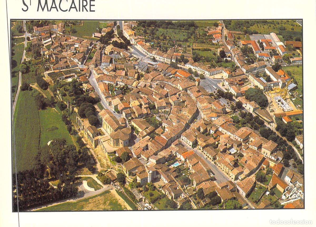 Postales: Postal de Saint-Macaire, Francia - Vista A&eacute;rea de la Ciudad