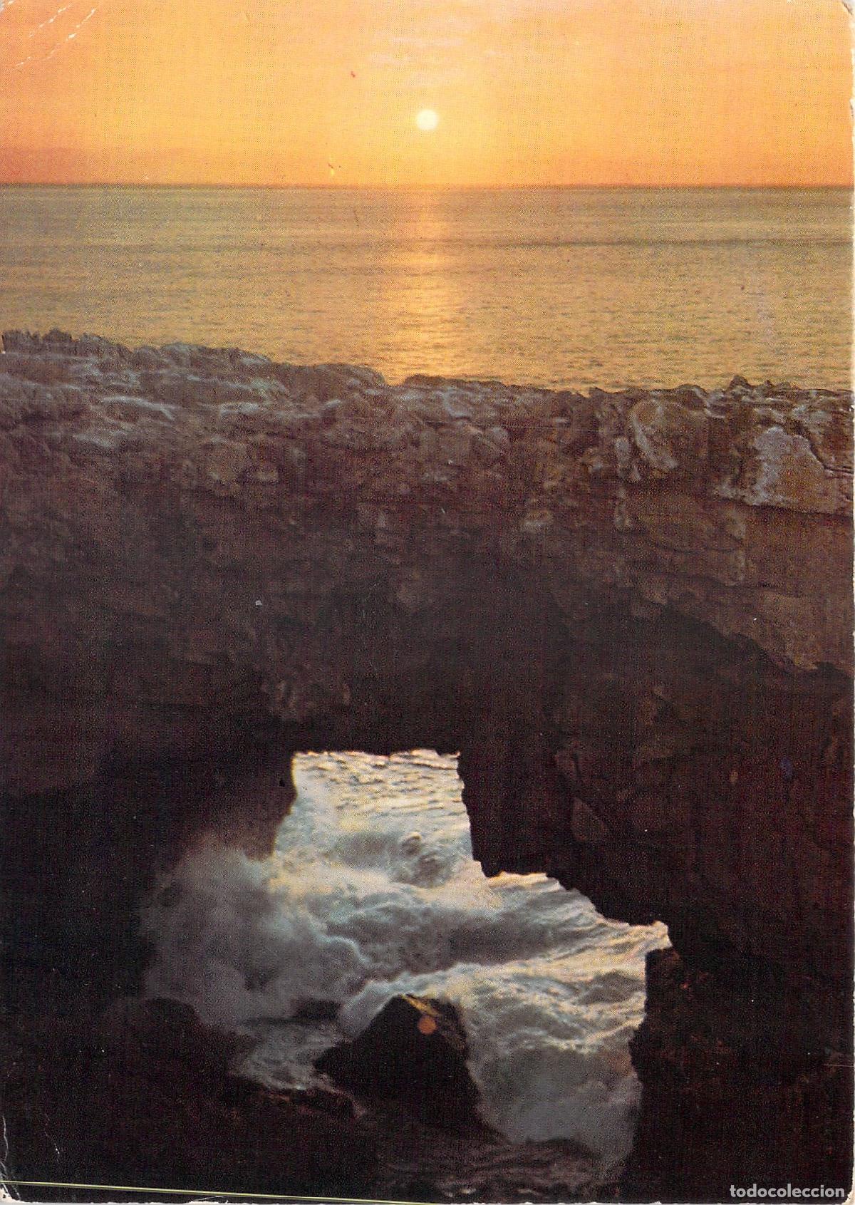 Postales: Postal de la Boca do Inferno en Cascais Portugal al Atardecer