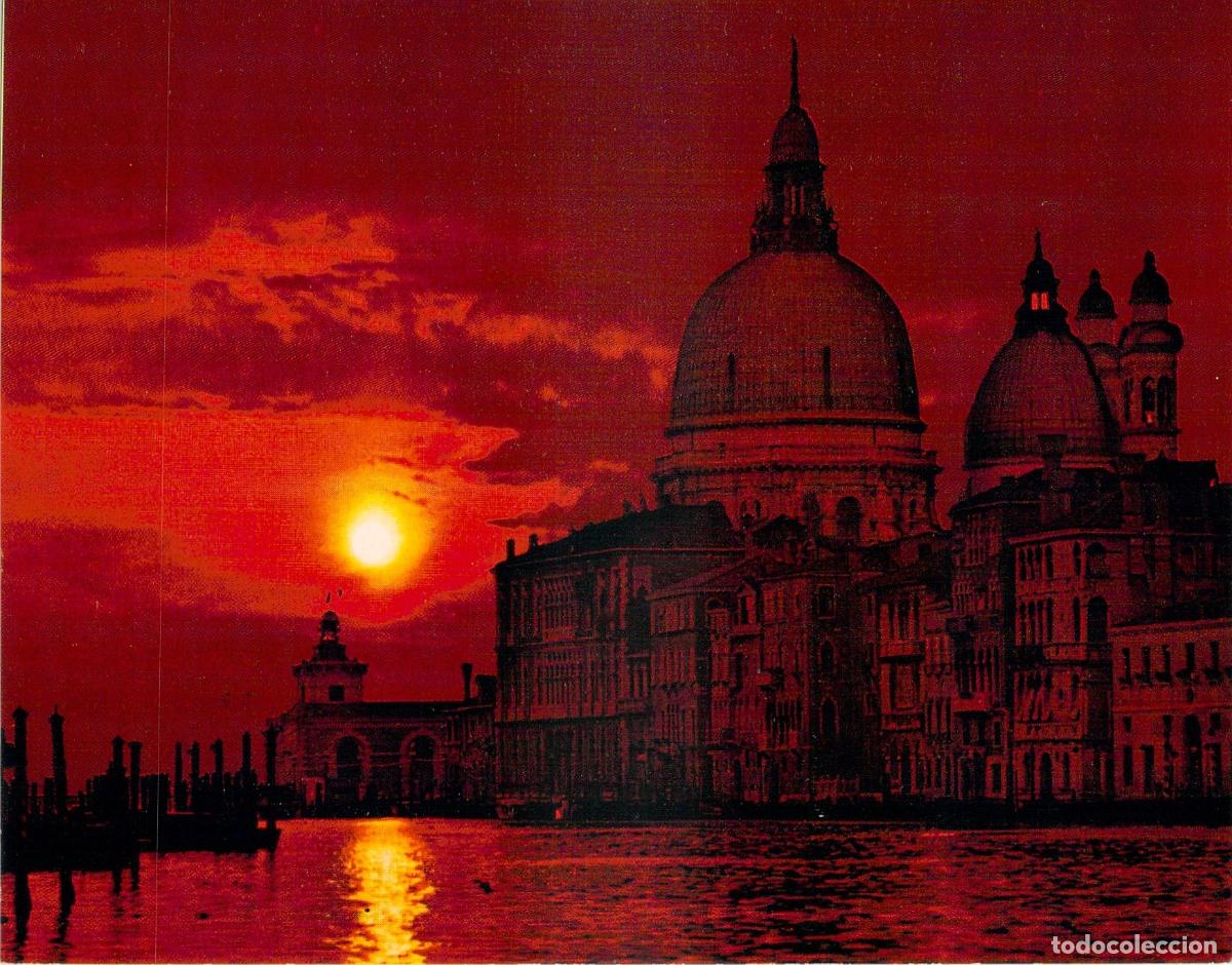 Postales: Postal de Venecia: Iglesia de la Salud al Atardecer