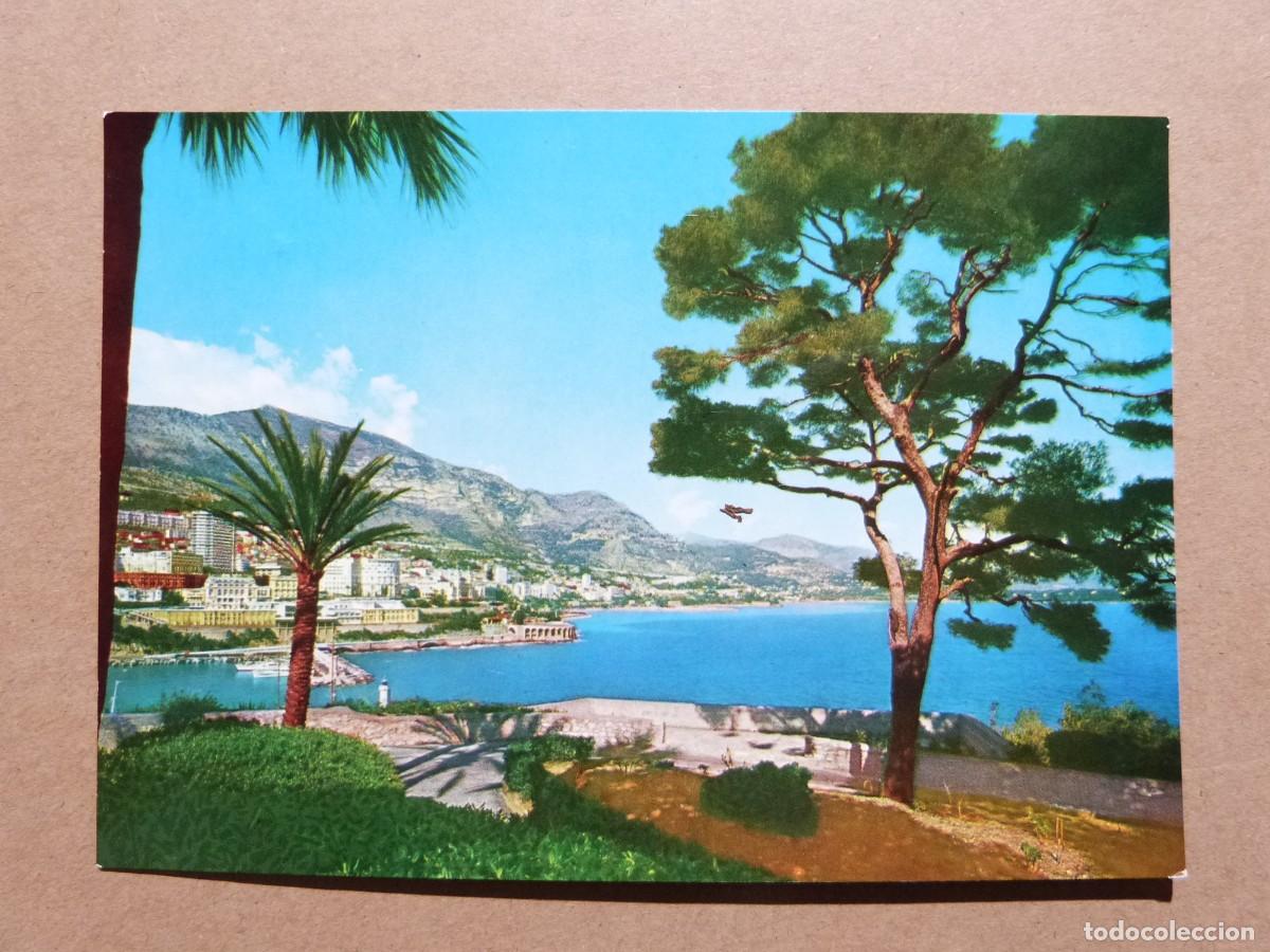 Postales: Postal de Principado de Monaco - Vista de Montecarlo Monte-Carlo y la frontera italiana