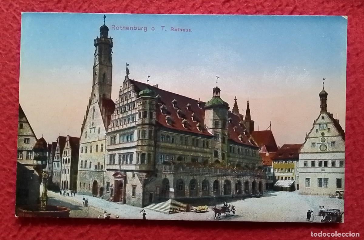 Cartes Postales: POSTAL POST CARD POSTKARTE ALEMANIA DEUTSCHLAND ROTHENBURG O. T. RATHAUS..GERHARD BL&Uuml;MLEIN..GERMANY.