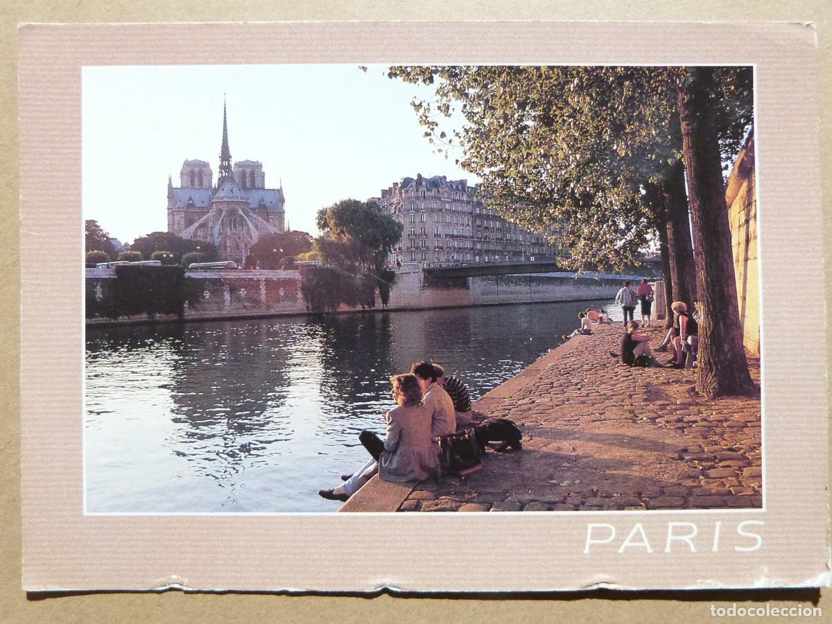Postales: Postal de Paris Notre-Dame Les quais