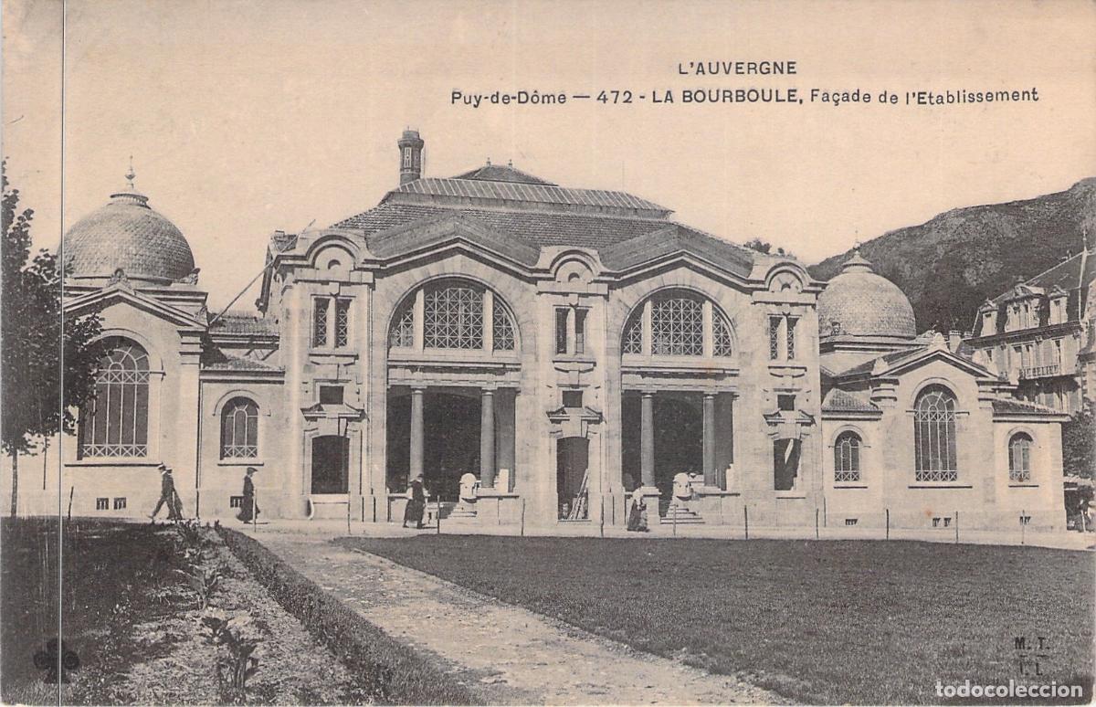 Postales: Postal de La Bourboule, Fa&ccedil;ade de l'Etablissement, Francia