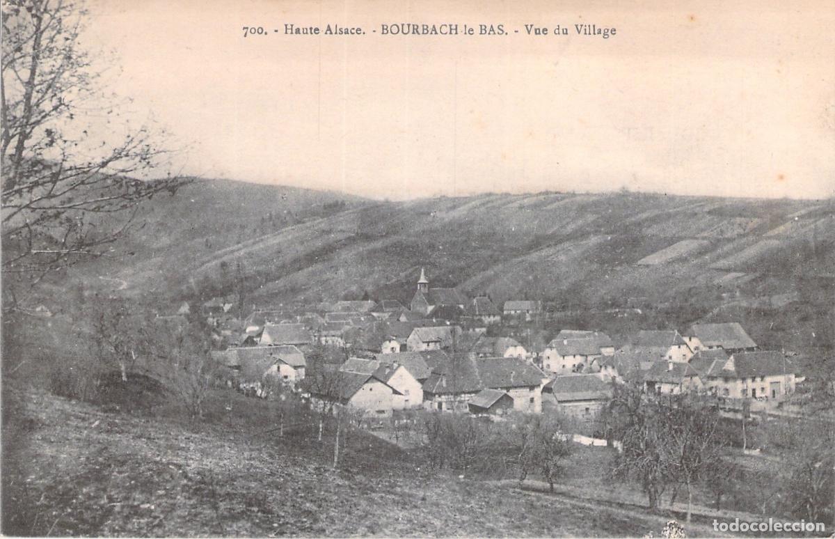 Postales: Postal de Bourbach-le-Bas Haute Alsace Vista del Pueblo
