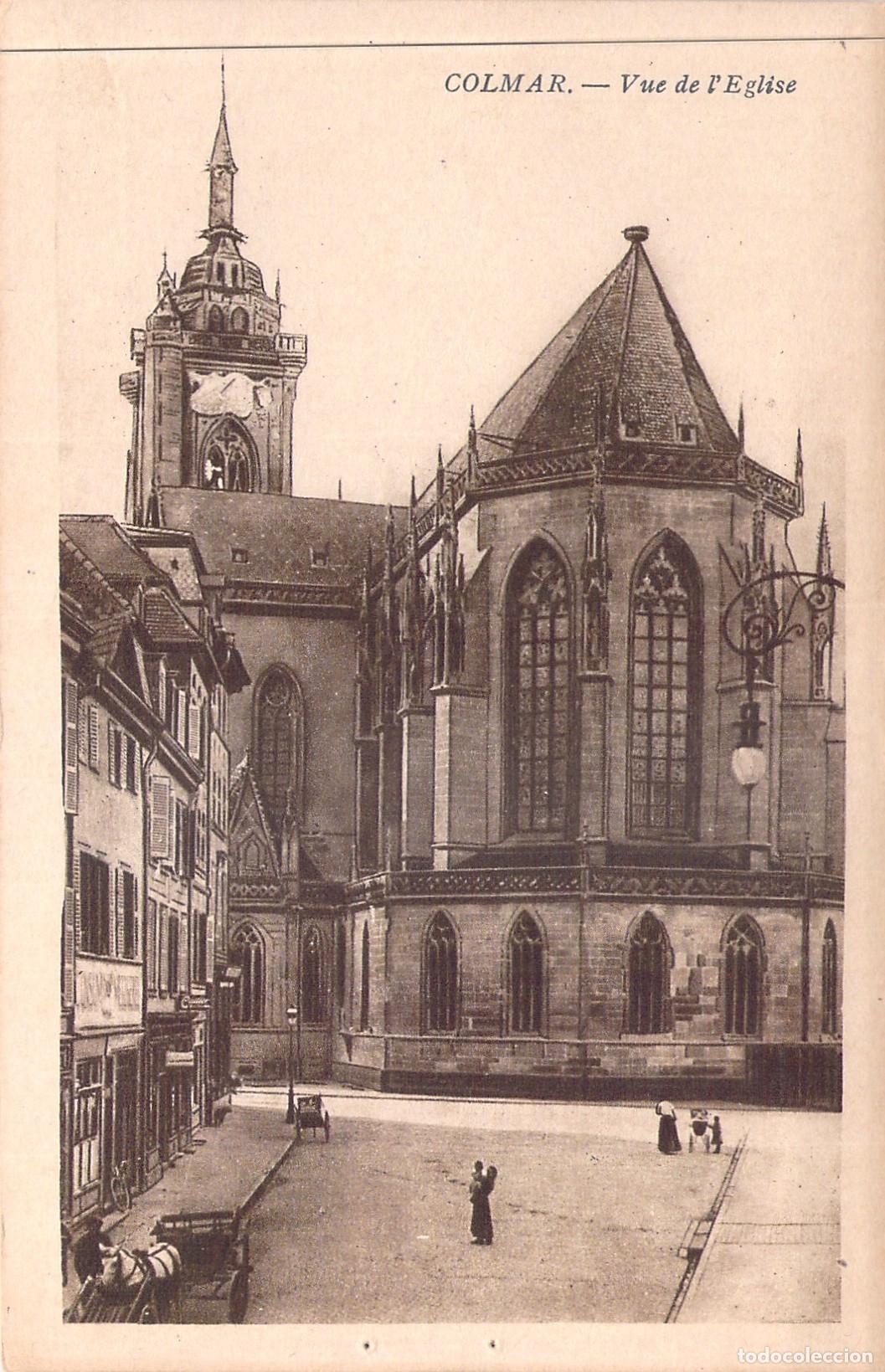 Postales: Postal de la Iglesia de San Mart&iacute;n en Colmar, Francia