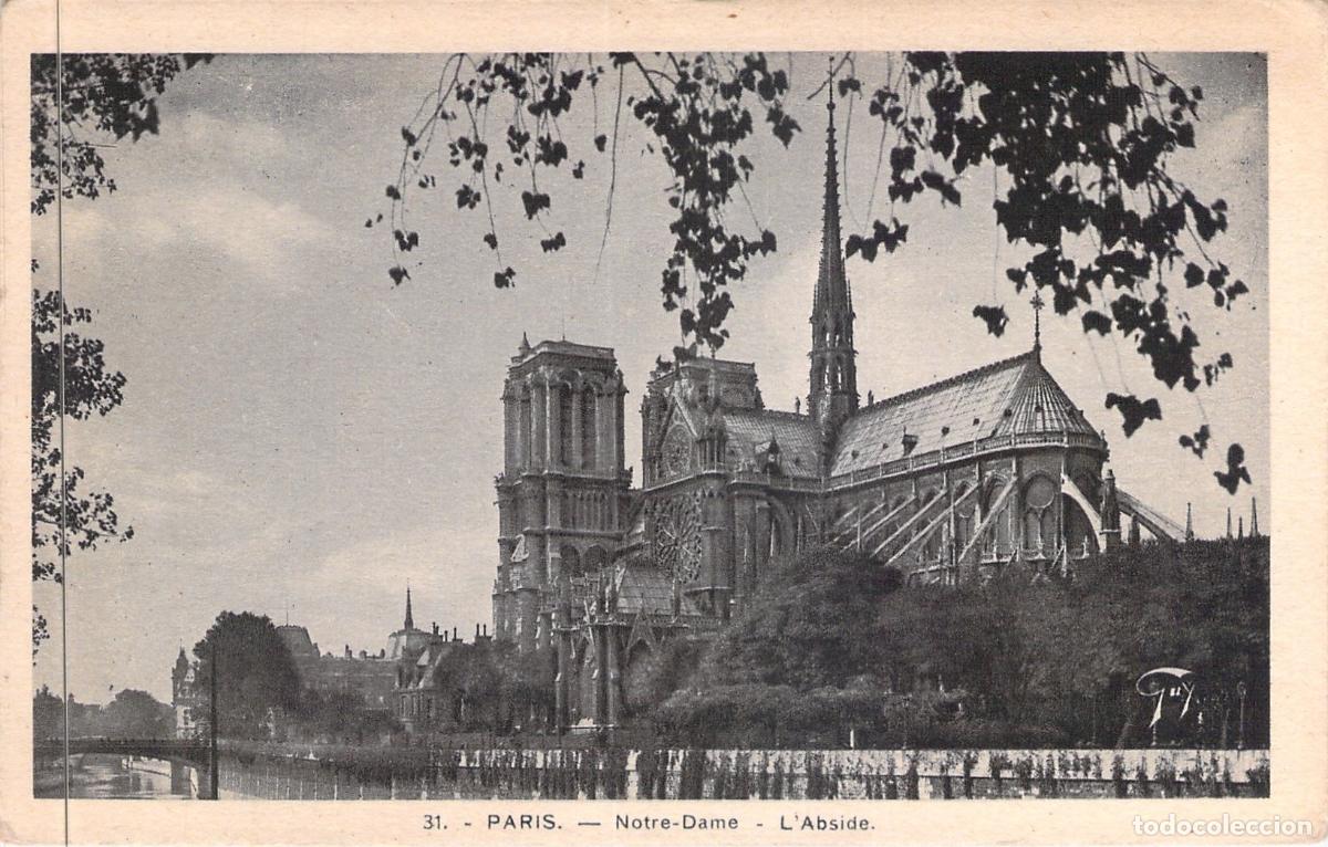 Postales: Tarjeta Postal de la Catedral de Notre-Dame en Par&iacute;s - &Aacute;bside