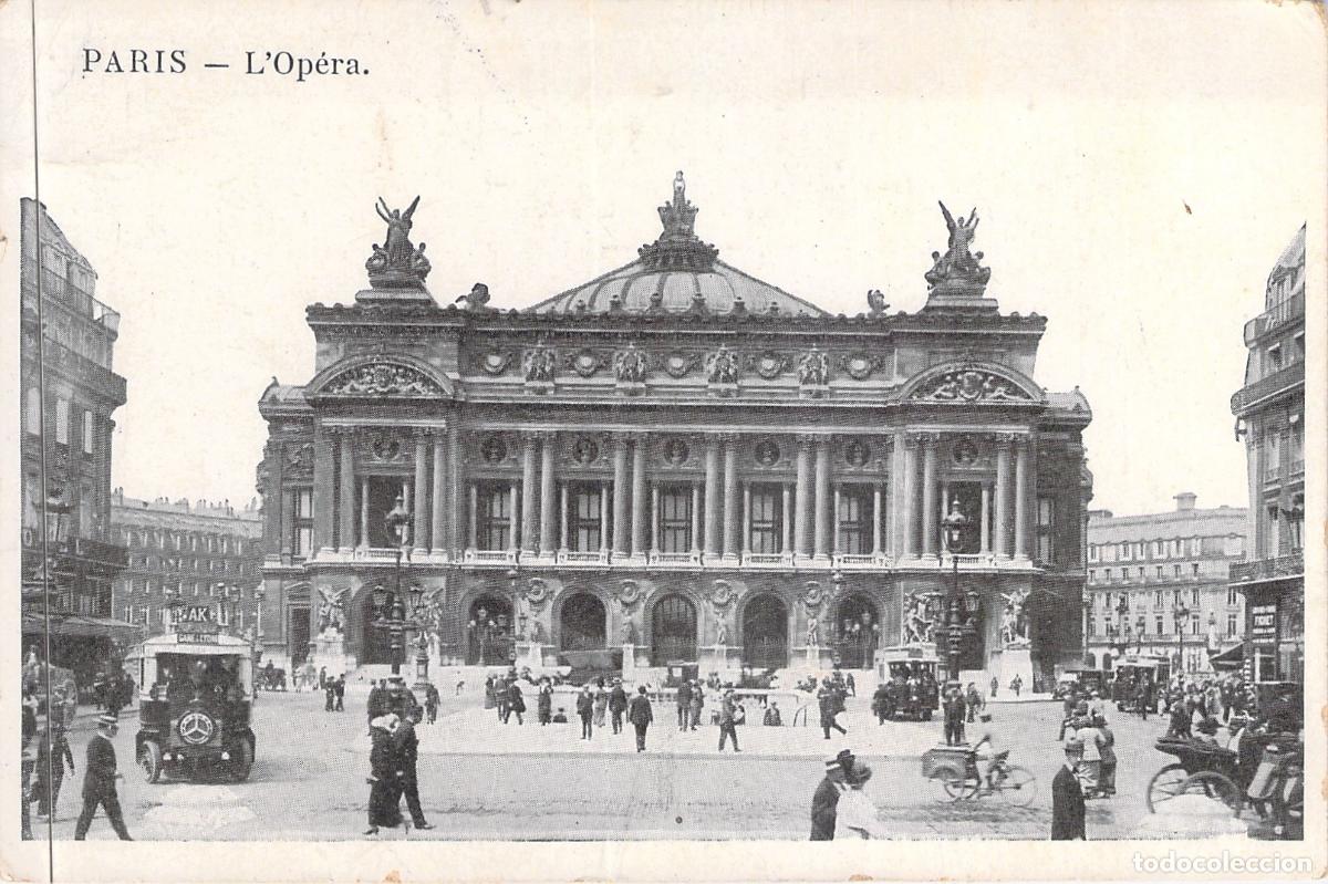 Postales: Postal de la &Oacute;pera Garnier en Par&iacute;s, Francia