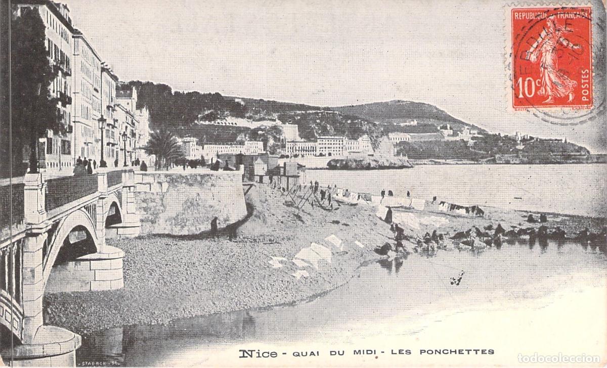 Postales: Tarjeta Postal de Niza - Quai du Midi y Les Ponchettes, Francia