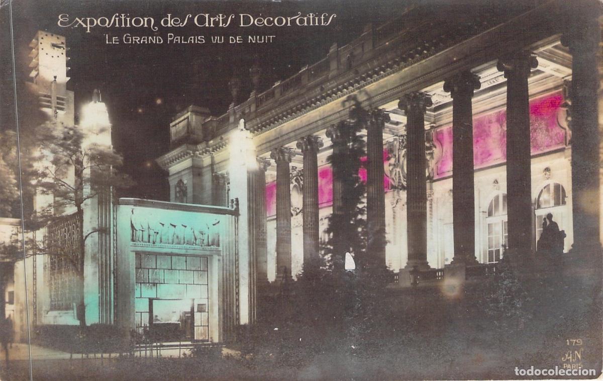 Cartes Postales: Postal Grand Palais de Noche Exposici&oacute;n de Artes Decorativas