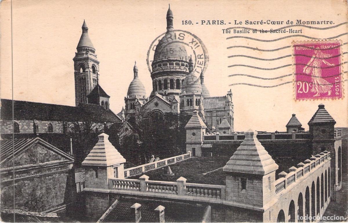 Cartes Postales: Postal de la Bas&iacute;lica del Sagrado Coraz&oacute;n en Montmartre, Par&iacute;s