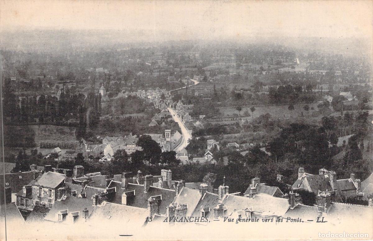 Postales: Postal de Avranches, Francia: Vista General hacia los Puentes