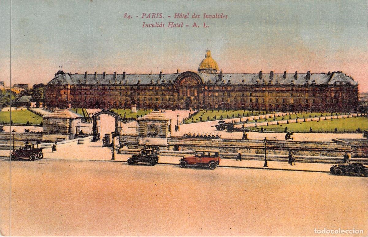 Postales: Postal de Par&iacute;s: Monumento H&ocirc;tel des Invalides y Jardines