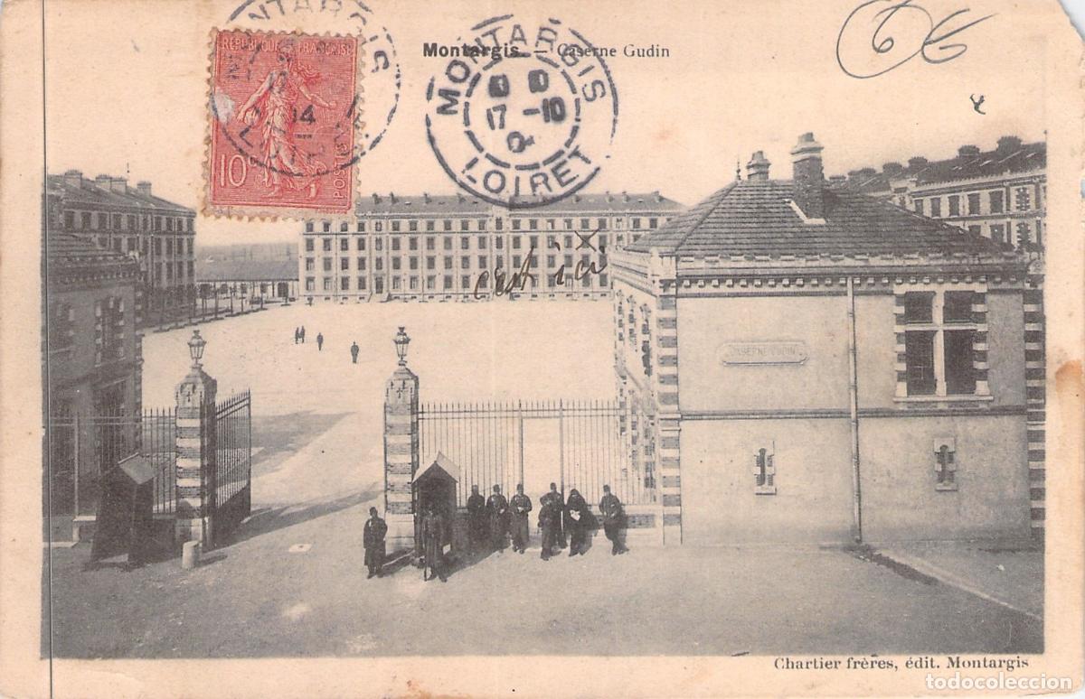 Postkarten: Postal de Montargis - Entrada al Cuartel Gudin en Loiret