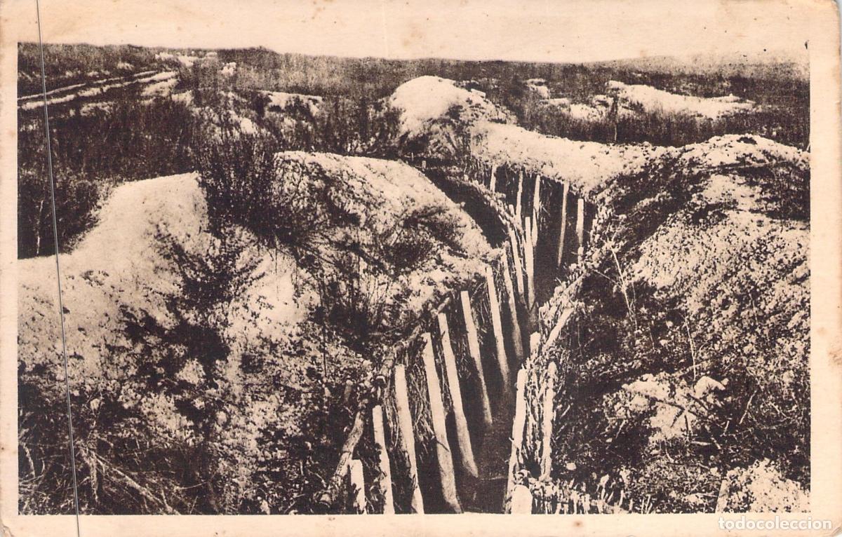 Postales: Postal de Trinchera Franco-Alemana en Verd&uacute;n, Campo de Batalla