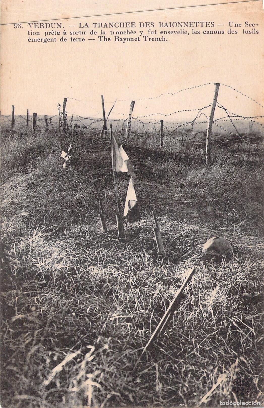 Postales: Postal Verdun Francia Trinchera de las Bayonetas Campo de Batalla