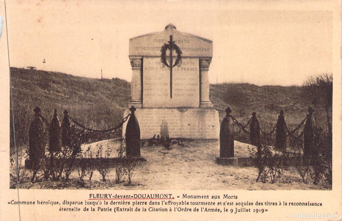 Postales: Postal Monumento a los Ca&iacute;dos en Fleury-devant-Douaumont, Francia