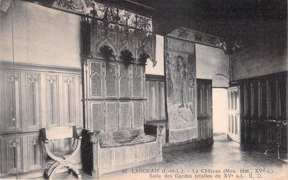Cartes Postales: Postal Castillo de Langeais Sala de Guardias Francia
